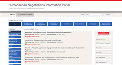 Desktop Screenshot of humanitariannegotiations.org